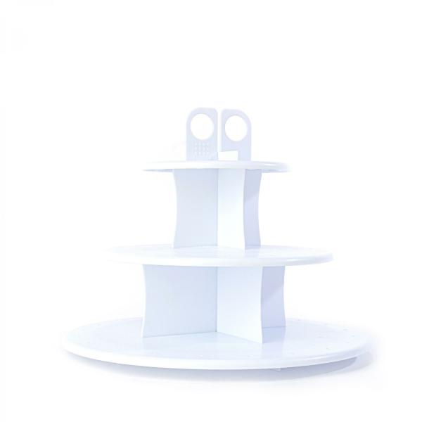 Cake & Dessert Stands | Single Plastic Treat Stand – White Cake & Dessert Stands Cake & Dessert Stands