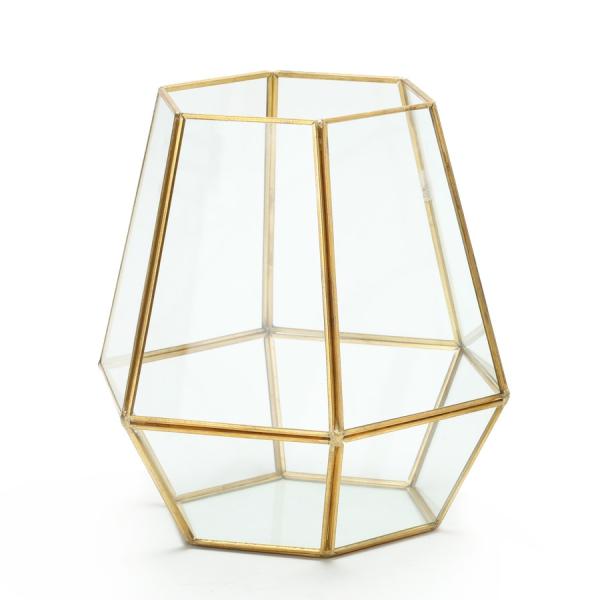 Candle Holders | Terrarium Display 8" – Gold Candle Holders Candle Holders