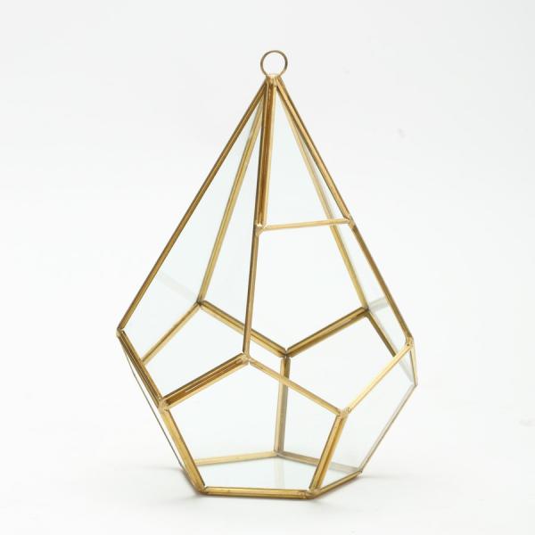 Candle Holders | Terrarium Display 9" – Gold Candle Holders Candle Holders