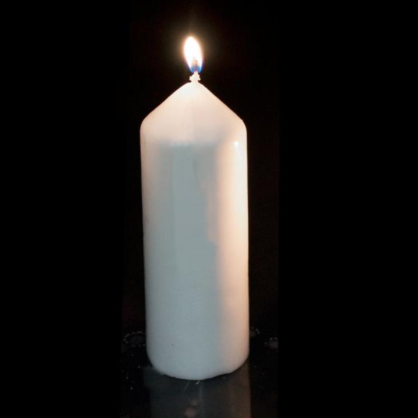 Candles | Dome Top Press Unscented Pillar Candle 2" X 6" – 24 Pieces – White Candles Candles