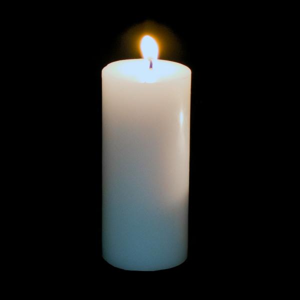 Candles | Pillar Candle 6" – 24 Pieces – White Candles Candles