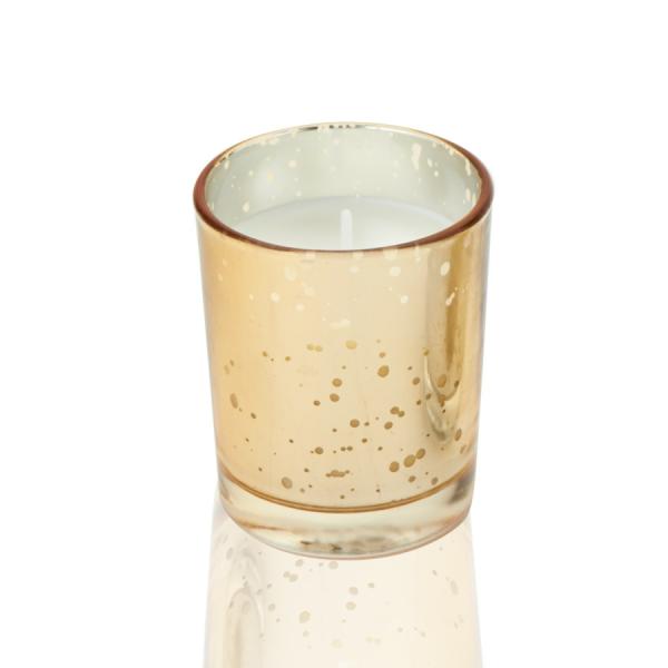 Candles | Unscented Poured Glass Votive Candles – 12 Pieces – 2" – Gold Candles Candles