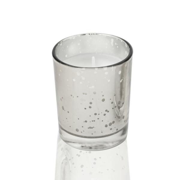 Candles | Unscented Poured Glass Votive Candles – 12 Pieces – 2" – Silver Candles Candles