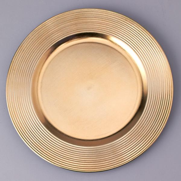 Charger Plates | Plastic Charger Plate 13" – Gold – 24 Pieces Charger Plates Charger Plates