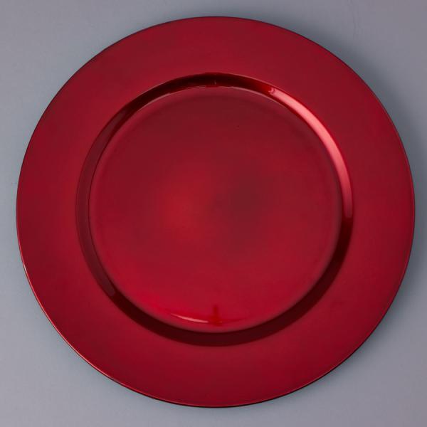 Charger Plates | Plastic Charger Plate 13" – Red – 24 Pieces Charger Plates Charger Plates