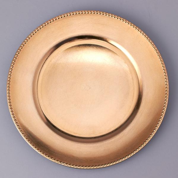 Charger Plates | Plastic Charger Plate 13" – Shiny Foil Finish – Gold – 24 Pieces Charger Plates Charger Plates