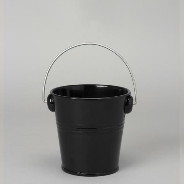 Containers & Pots | "Metal Pail Bucket 4¼"" – 24 Pieces – Black Containers & Pots Containers & Pots