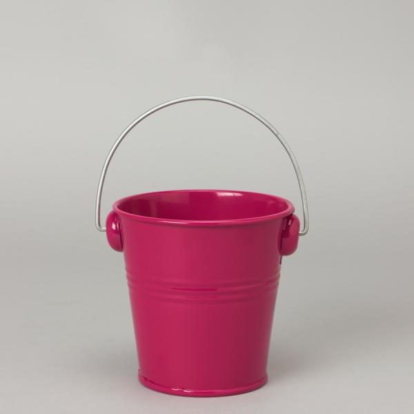 Containers & Pots | "Metal Pail Bucket 4¼"" – 24 Pieces – Fuchsia Containers & Pots Containers & Pots