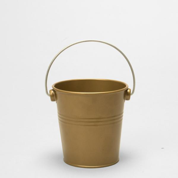 Containers & Pots | "Metal Pail Bucket 4¼"" – 24 Pieces – Gold Containers & Pots Containers & Pots