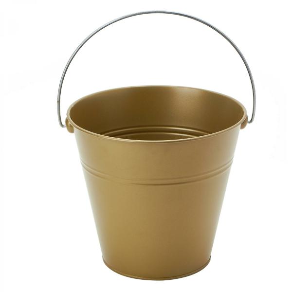 Containers & Pots | Tin Metal Pail Bucket – 6 Pieces – Gold Containers & Pots Containers & Pots