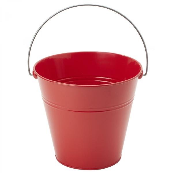 Containers & Pots | Tin Metal Pail Bucket – 6 Pieces – Red Containers & Pots Containers & Pots