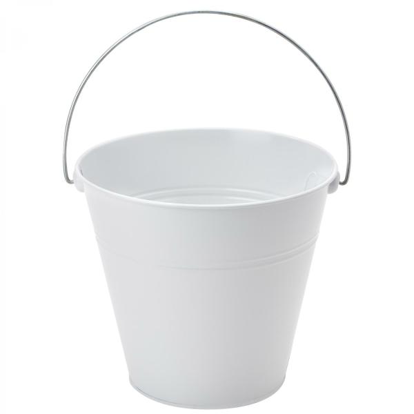 Containers & Pots | Tin Metal Pail Bucket – 6 Pieces – White Containers & Pots Containers & Pots