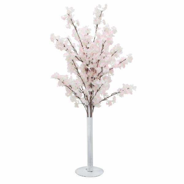 Crystal Centerpieces | Metal Stand – Comes With 9 Flowering Branches – Pink Crystal Centerpieces Crystal Centerpieces