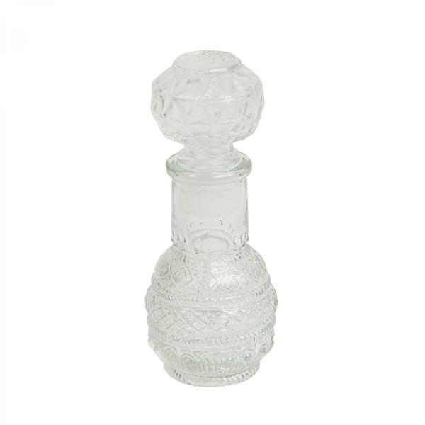 Glassware | Glass Bottle With Cap Tabletop Decor & Centerpieces Glassware