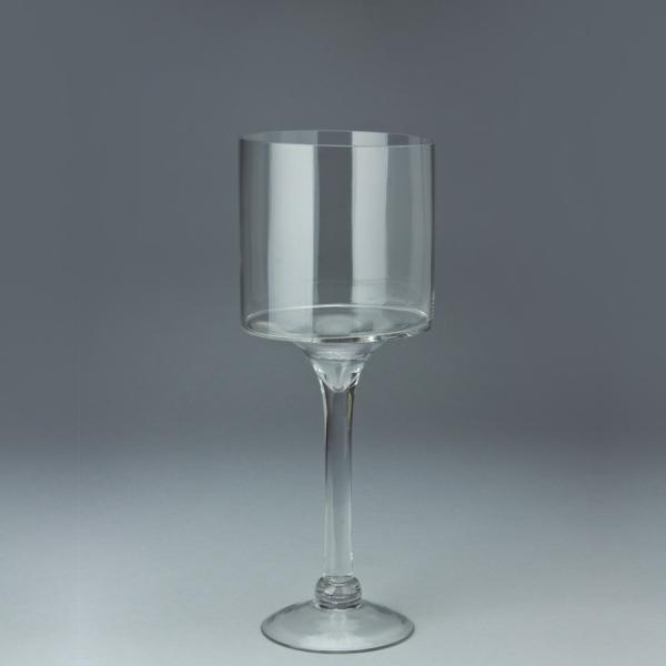 Glassware | Glass Cylinder Pedestal Candle Holders – 16" Tall Glassware Glassware