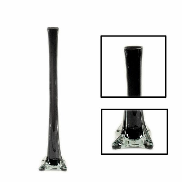 Glassware | Glass Eiffel Tower Vase 20" – 12 Pieces – Black Glassware Glassware