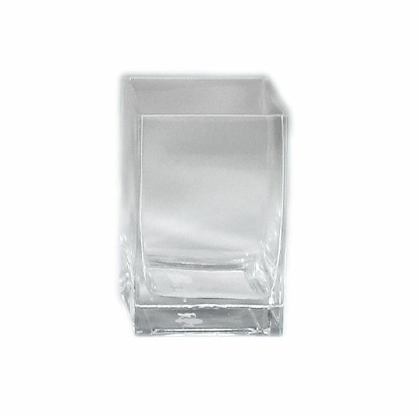 Glassware | Tall Square Vase 6"- 12 Pieces Glassware Glassware