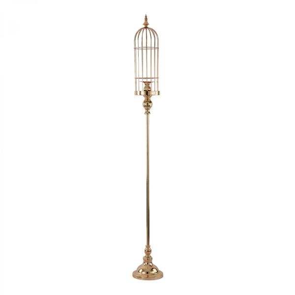 Metal Centerpieces | Floor Stand Bird Cage 55" – Gold Metal Centerpieces Metal Centerpieces