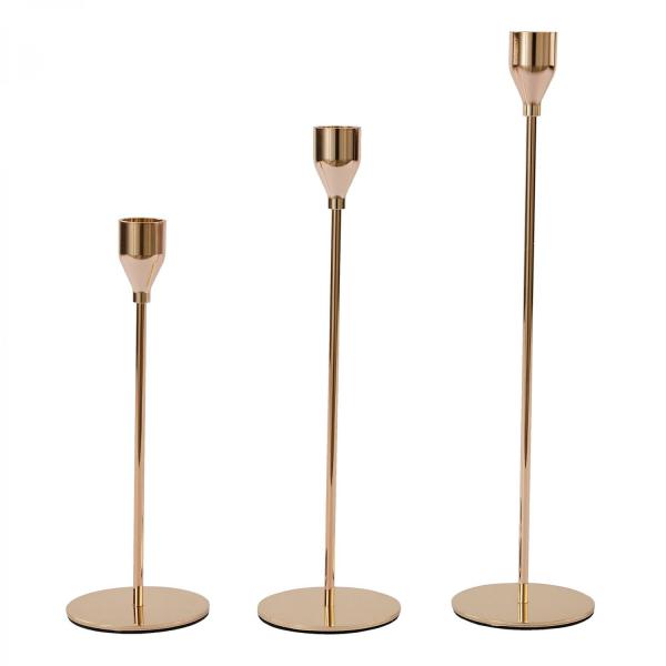 Metal Centerpieces | Metal Candle Holder Stand 3Pc Set – Gold Metal Centerpieces Metal Centerpieces