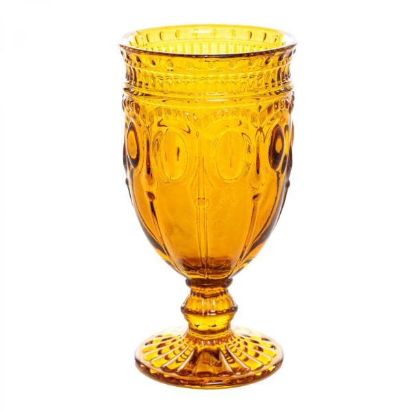 Other Table Centerpieces | Embossed Glass Goblet 6½" 10Oz 6Pc/Box – Amber Other Table Centerpieces Other Table Centerpieces