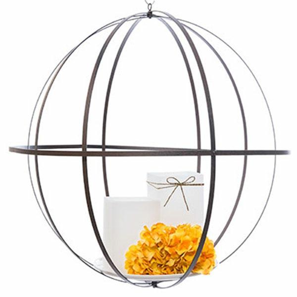 Other Table Centerpieces | Wrought Iron Folding Sphere W/ Antiqued Finish – 24" Other Table Centerpieces Other Table Centerpieces