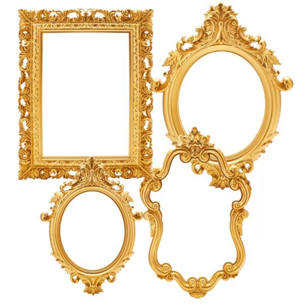 Place Holders & Frames | Plastic Frame – Set Of 4 – Gold Place Holders & Frames Place Holders & Frames