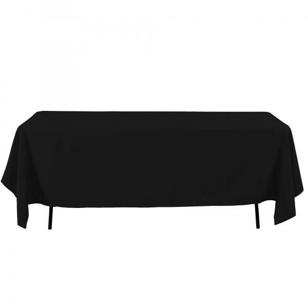 Polyester Tablecloths | Economy Rectangle Polyester Table Cover 60" X 126" – Black Polyester Tablecloths Polyester Tablecloths