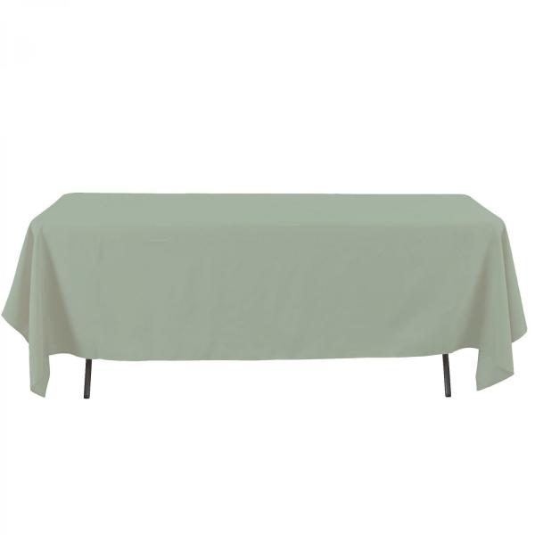 Polyester Tablecloths | Economy Rectangle Polyester Table Cover 60" X 126" – Sage Polyester Tablecloths Polyester Tablecloths