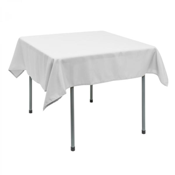 Polyester Tablecloths | Polyester Square Table Cover 54" – White Polyester Tablecloths Polyester Tablecloths