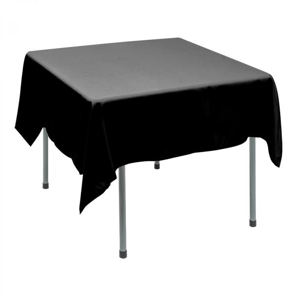 Polyester Tablecloths | Polyester Square Table Cover 70" – Black Polyester Tablecloths Polyester Tablecloths