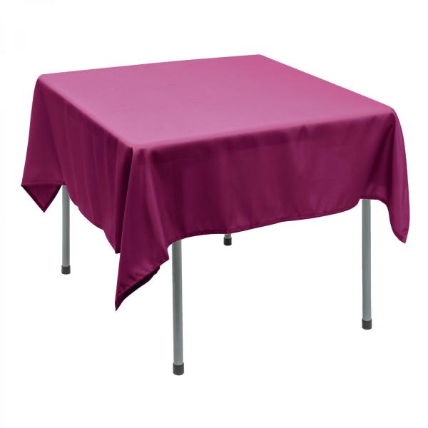 Polyester Tablecloths | Polyester Square Table Cover 70" – Magenta Polyester Tablecloths Polyester Tablecloths