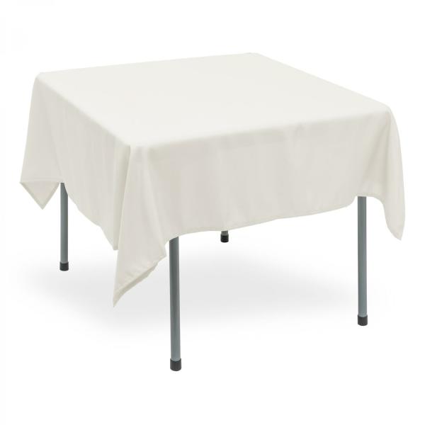 Polyester Tablecloths | Polyester Square Table Cover 70" – White Polyester Tablecloths Polyester Tablecloths