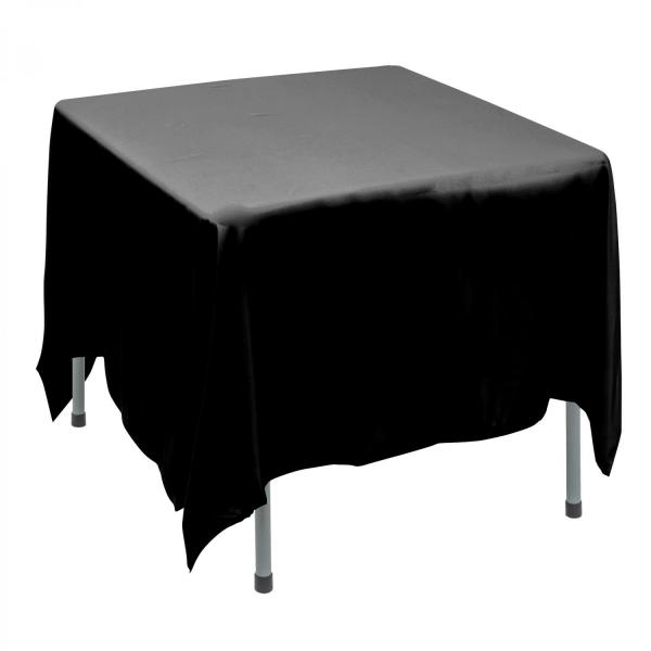 Polyester Tablecloths | Polyester Square Table Cover 90" – Black Polyester Tablecloths Polyester Tablecloths