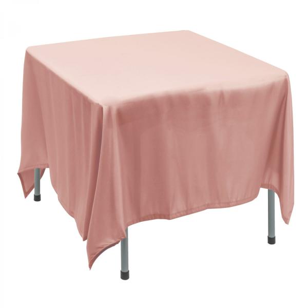 Polyester Tablecloths | Polyester Square Table Cover 90" – Blush Polyester Tablecloths Polyester Tablecloths