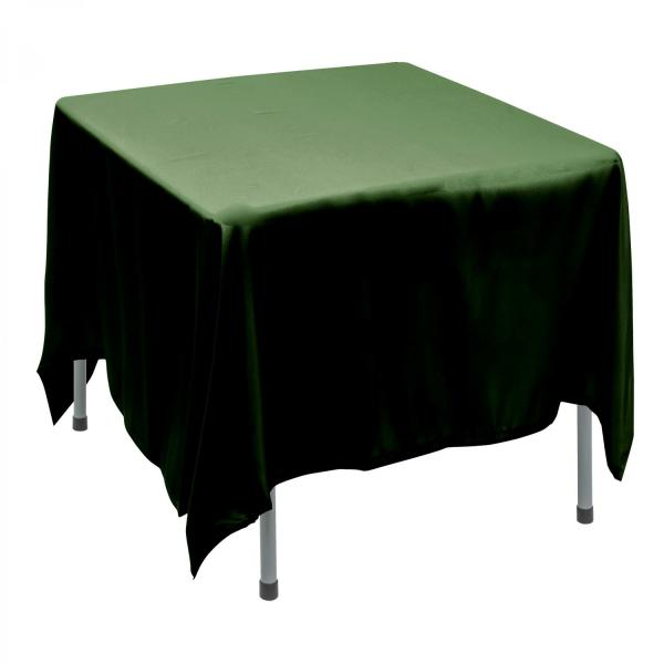 Polyester Tablecloths | Polyester Square Table Cover 90" – Forest Green Polyester Tablecloths Polyester Tablecloths