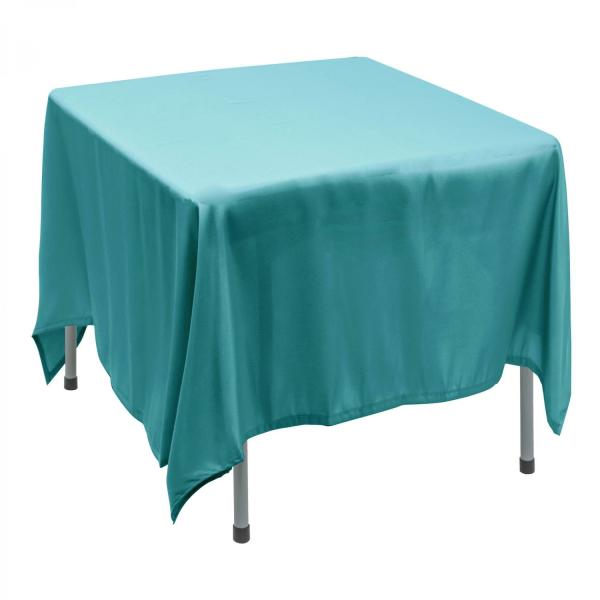 Polyester Tablecloths | Polyester Square Table Cover 90" – Modern Blue Polyester Tablecloths Polyester Tablecloths