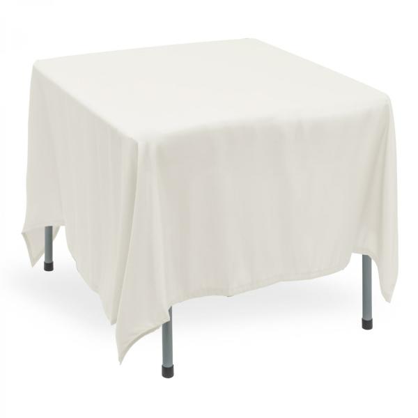 Polyester Tablecloths | Polyester Square Table Cover 90" – White Polyester Tablecloths Polyester Tablecloths