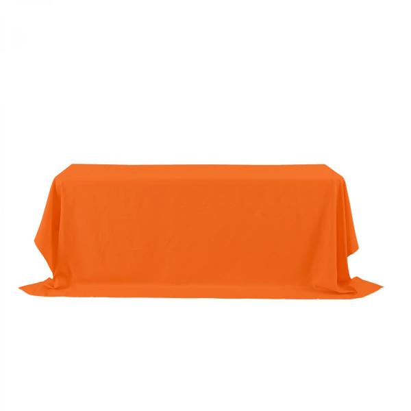 Polyester Tablecloths | Rectangle Polyester Table Cover 90" X 156" – Orange Polyester Tablecloths Polyester Tablecloths