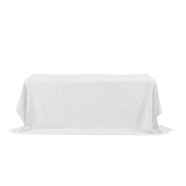 Polyester Tablecloths | Rectangle Polyester Table Cover 90" X 156" – White Polyester Tablecloths Polyester Tablecloths