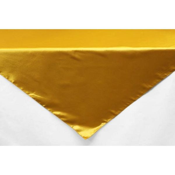 Satin Tablecloths | Sleek Satin Tablecloths 54" Square – Bright Gold Satin Tablecloths Satin Tablecloths