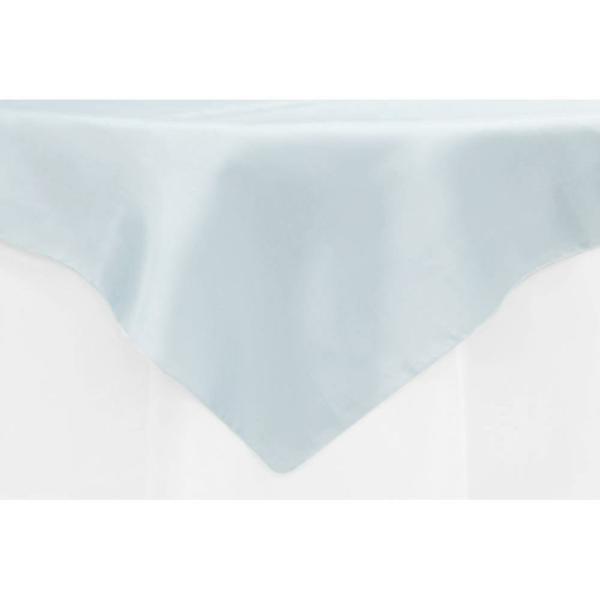 Satin Tablecloths | Sleek Satin Tablecloths 54" Square – Dusty Blue Satin Tablecloths Satin Tablecloths