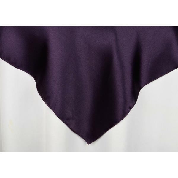 Satin Tablecloths | Sleek Satin Tablecloths 54" Square – Eggplant/Plum Satin Tablecloths Satin Tablecloths