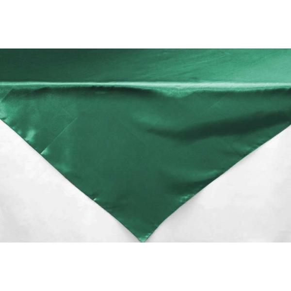 Satin Tablecloths | Sleek Satin Tablecloths 54" Square – Emerald Green Satin Tablecloths Satin Tablecloths