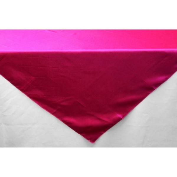 Satin Tablecloths | Sleek Satin Tablecloths 54" Square – Fuchsia Satin Tablecloths Satin Tablecloths