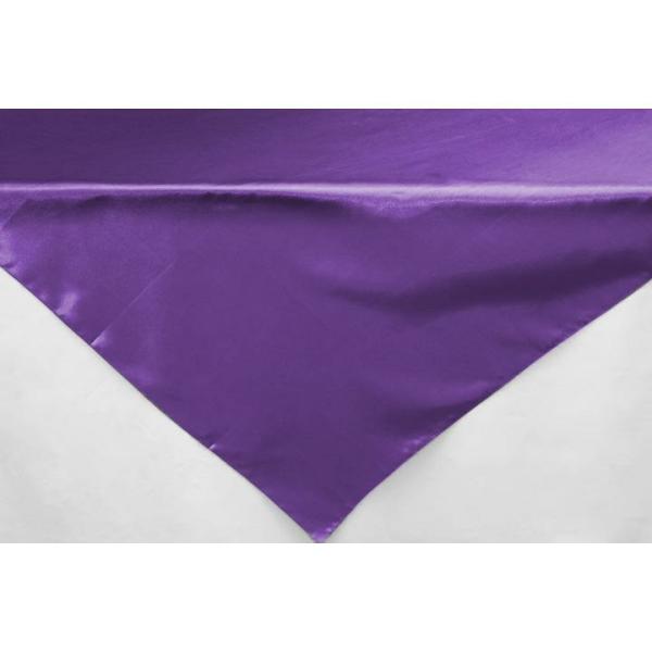 Satin Tablecloths | Sleek Satin Tablecloths 54" Square – Purple Satin Tablecloths Satin Tablecloths