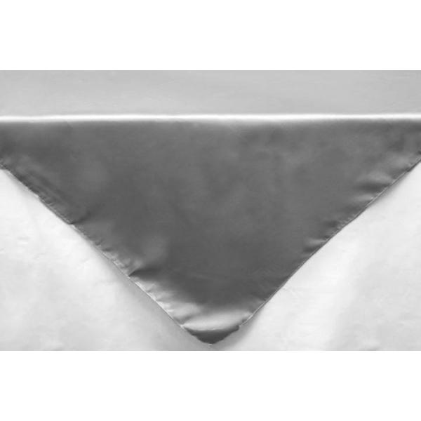 Satin Tablecloths | Sleek Satin Tablecloths 54" Square – Silver Satin Tablecloths Satin Tablecloths