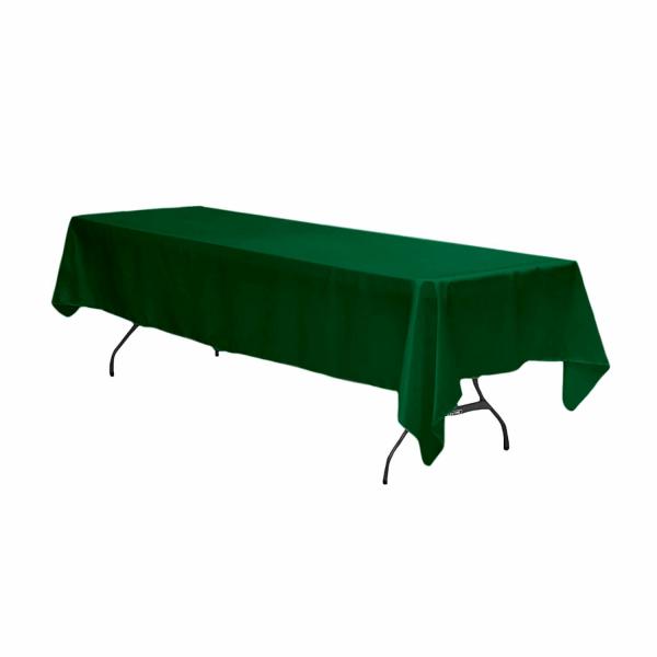 Satin Tablecloths | Sleek Satin Tablecloths 60"X120" Rectangular – Emerald Green Satin Tablecloths Satin Tablecloths