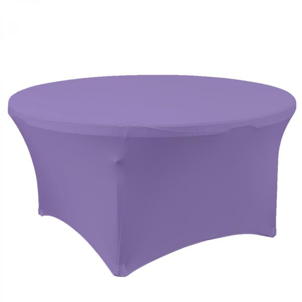 Spandex & Lycra | Spandex Round Table Cover 60"- Lavender Spandex & Lycra Spandex & Lycra