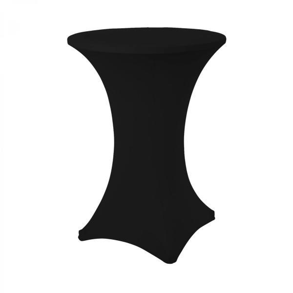 Spandex & Lycra | Spandex Cocktail Table Cover – Black Table Linens & Table Skirts Spandex & Lycra