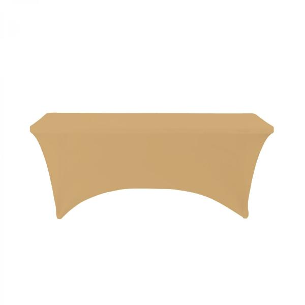 Spandex & Lycra | Spandex Rectangle Table Covers 6Ft – Champagne Spandex & Lycra Spandex & Lycra